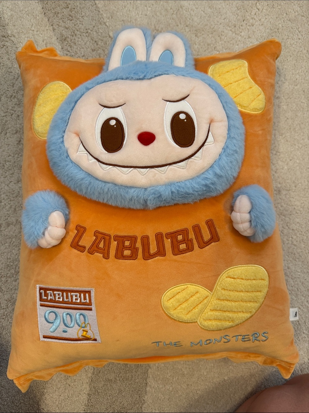 Labubu Chips Pillow- New